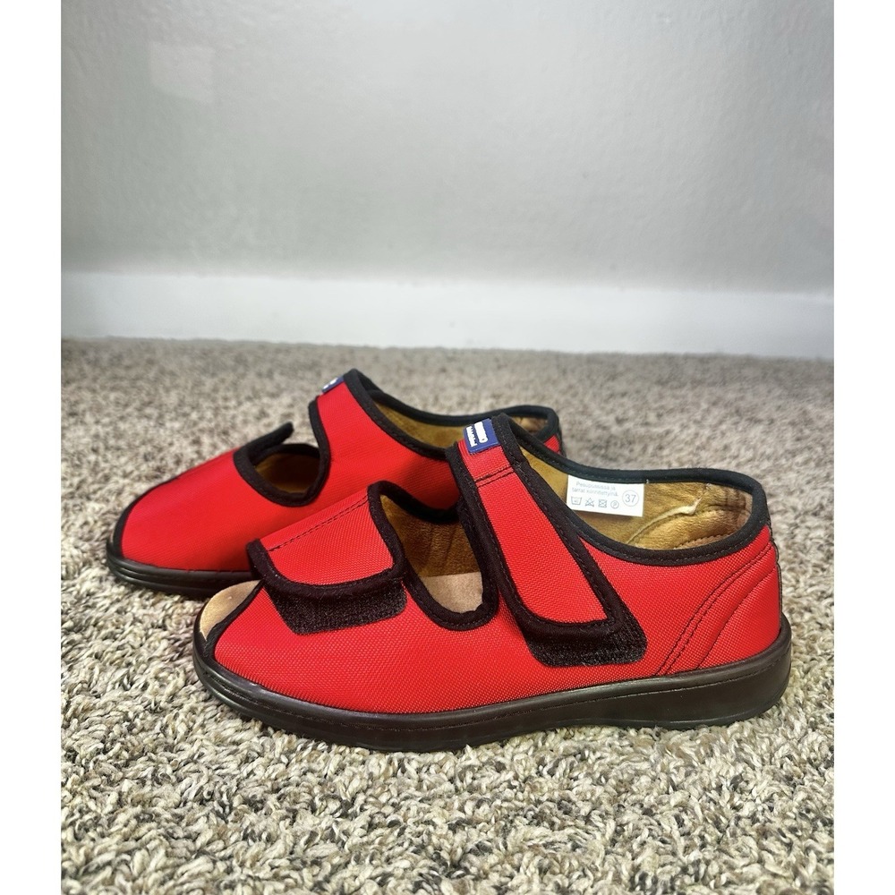 Ortobio Comfort Sandals Women's Size 37 EU / 6.5 US Orthoepedic Diabetic Red